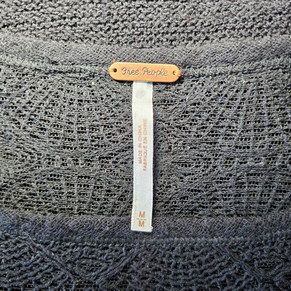 Free People Kristobel Tunic in Black sz M - Picture 7 of 11